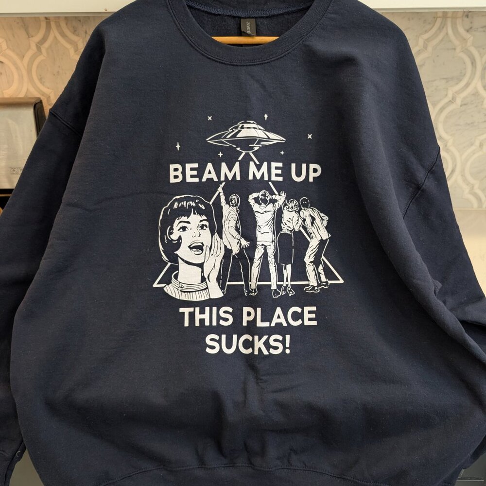 2XL Navy Stranger Things Sweatshirt